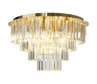 Plafon MILANO 9xE14/40W/230V złoty - Lampy sufitowe - miniaturka - grafika 1