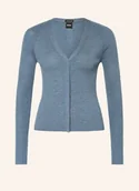 Swetry damskie - Boss Kardigan Friva blau - BOSS - miniaturka - grafika 1