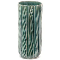 Wazony i flakony - Wazon Ceramiczny Rea 12X12X28 Zielony - miniaturka - grafika 1