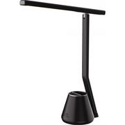Lampy stojące - Czarna biurkowa lampka LED z przybornikiem - S253-Defis - miniaturka - grafika 1