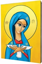 Pneumatofora - obraz na desce lipowej - Ikony i obrazy sakralne - miniaturka - grafika 1
