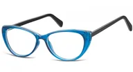 Okulary korekcyjne, oprawki, szkła - Sunoptic Okulary oprawki zerówki korekcyjne Kocie Oczy AC19F - miniaturka - grafika 1