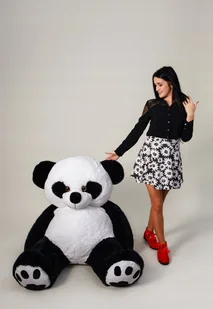 Ogromny duży Miś maskotka przytulanka PANDA 200 cm PRODUCENT - Maskotki i pluszaki - miniaturka - grafika 1