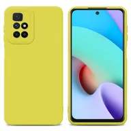 Etui i futerały do telefonów - Pokrowiec Etui Do Xiaomi RedMi 10 4G w FLUID ŻÓŁTY TPU Silikonowe Obudowa Ochronny Case Cover Cadorabo - miniaturka - grafika 1