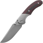 Noże - Miguron Centurion II Nóż Składany 3.5" Ostrze M390 Rękojeść z Tytanu i Czerwonego Włókna Węglowego - miniaturka - grafika 1