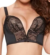 Biustonosze - Gossard Retrolution Staylo Plunge biustonosz damski, Czarny, 65E - miniaturka - grafika 1