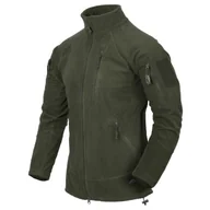 Odzież taktyczna i umundurowanie - Bluza Helikon-Tex Alpha TACTICAL Grid Fleece Jacket - olive green XS - miniaturka - grafika 1