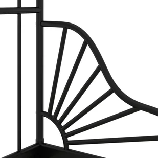 vidaXL Lumarko Przedłużana rama łóżka, czarna, metalowa, 80x130/200 cm 324740 - Łóżka - miniaturka - grafika 6