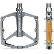 Pedały rowerowe - Pedały rowerowe platformowe Rockbros K371 aluminiowe - miniaturka - grafika 1