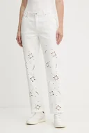 Spodnie damskie - Morgan jeansy bawełniane damskie medium waist PBRAD - miniaturka - grafika 1