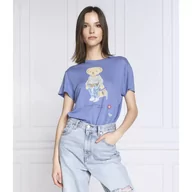 Koszulki i topy damskie - POLO RALPH LAUREN Lniany t-shirt | Regular Fit - miniaturka - grafika 1