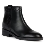 Kozaki damskie - Oficerki Geox D Larysse D36TXB 00043 C9999 Black - miniaturka - grafika 1