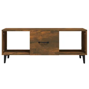 Lumarko Stolik kawowy, przydymiony dąb, 102x50x40 cm - Ławy i stoliki kawowe - miniaturka - grafika 6