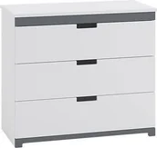 Komody dla dzieci - Elior Biała komoda dla dziecka - Candy 5X - miniaturka - grafika 1