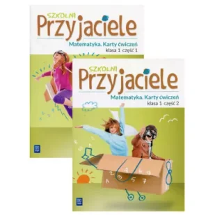 Szkolni przyjaciele. Edukacja wczesnoszkolna. Matematyka. Karty ćwiczeń. Część 1-2. Klasa 1 - Podręczniki dla szkół podstawowych - miniaturka - grafika 1