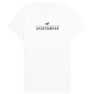 Koszulki męskie - 4F Koszulka męska, Biały, XL - miniaturka - grafika 1