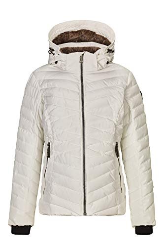 G.I.G.A. DX Tavrani damska kurtka funkcyjna/kurtka zimowa o wyglądzie puchu z odpinanym kapturem, słup wody 8000 mm, kolor biały off-White, 36