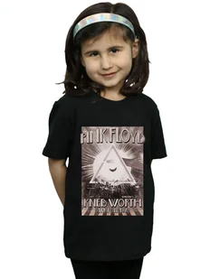 Absolute Cult Pink Floyd Dziewczyny Knebworth Plakat T-Shirt Czarny 7-8 Years - Bluzki dla niemowląt - miniaturka - grafika 1