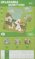 Puzzle - QBI - układanka magnetyczna 3 w 1 - ZWIERZĘTA DOMOWE 3+ - miniaturka - grafika 1