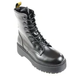 Glany damskie - Glany damskie Listar GY82-1 czarny - miniaturka - grafika 1