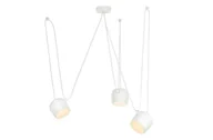 Lampy sufitowe - KingHome Lampa wisząca Eye 3 - biała MD20502-A-200.WH.3 - miniaturka - grafika 1