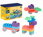 Klocki - Klocki gumowe miękkie sensoryczne konstrukcyjne duże zestaw 60 szt - miniaturka - grafika 1