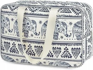 Duża Kosmetyczka Podróżna Do Makijażu W Słoń - Organizer Dla Kobiet - Kosmetyczki, organizery i kuferki - miniaturka - grafika 1
