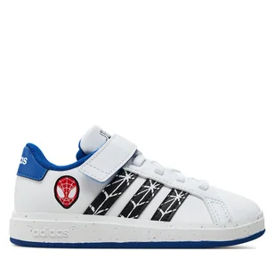 Sneakersy adidas Grand Court Spider-Man El K IF0925 Biały - Buty dla chłopców - miniaturka - grafika 1