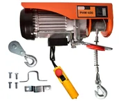 Akcesoria do hydrauliki siłowej - Wciągarka elektryczna 400kg lina stalowa 18 m 230V - miniaturka - grafika 1