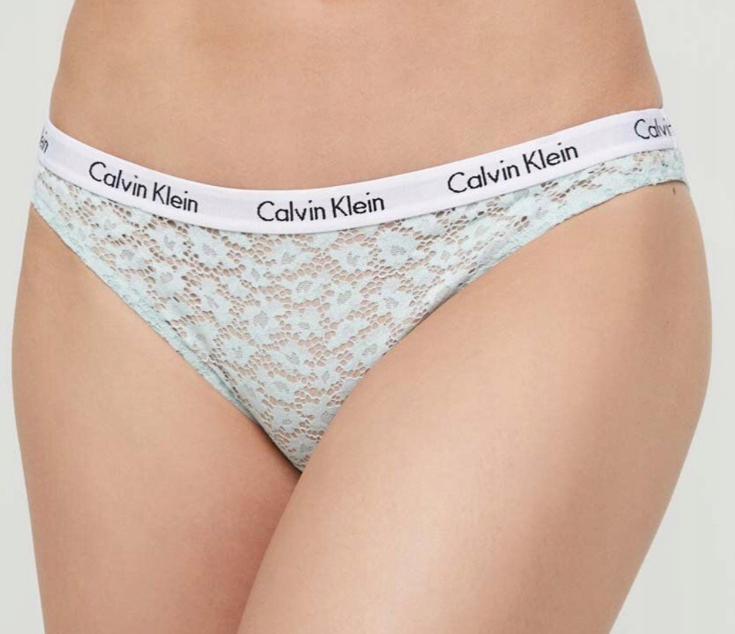 CALVIN KLEIN MAJTKI DAMSKIE ZIELONE FIGI KORONKOWE XS 2A4E4_B* TIA