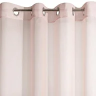 Zasłony - Eurofirany Zasłona błyszcząca, gładka, przezroczysta, 8 oczek, przezroczysta, elegancka, wysokiej jakości, Glamour do sypialni, salonu, salonu, salonu, różowy, 140 x 250 cm - miniaturka - grafika 1