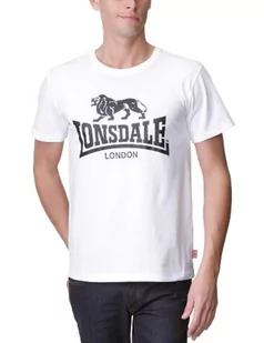 Lonsdale męski T-shirt z logo - biały, XL - Koszulki męskie - miniaturka - grafika 1