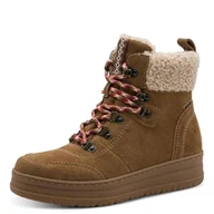 Śniegowce damskie - TAMARIS Damskie Comfort WL Lace Boot Duo-tex śniegowce, cappuccino, 36 EU, cappuccino, 36 EU - miniaturka - grafika 1