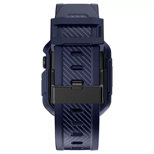 Kingxbar CYF106 2w1 pancerne etui Apple Watch SE, 8, 7, 6, 5, 4, 3, 2, 1 (41, 40, 38 mm) z paskiem niebieskie - Akcesoria do smartwatchy - miniaturka - grafika 4