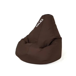 Pufa worek GO GIFT Grusza Czekoladowy L 105 x 80 cm - Fotele i pufy dla dzieci - miniaturka - grafika 1
