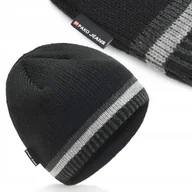 Czapki męskie - CZAPKA Męska ZIMOWA Ciepła na Mrozy CZARNA Produkt Polski Pako Jeans - miniaturka - grafika 1