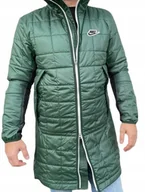 Kurtki męskie - Kurtka Męska Zimowa Płaszcz Pikowany Zielony Nike DV2932-397 r. XXL - miniaturka - grafika 1