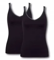 Koszulki i topy damskie - Koszulka Damska Sloggi czarna GO Shirt 2szt. rozm.40 (L) - miniaturka - grafika 1