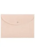 Teczki i skoroszyty - Teczka kopertowa A4 na zatrzask pastel różowy - miniaturka - grafika 1