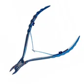 Akcesoria do paznokci - Lexwo Cążki do skórek profesjonalne Lexwo blue 135 - 3 mm - miniaturka - grafika 1