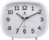 Zegary - Perfect Budzik PT332-1500-1 biały 12 cm podświetlenie cichy chód - miniaturka - grafika 1