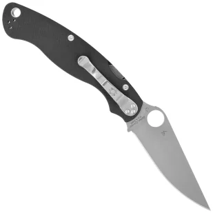 Nóż składany Spyderco Military 2 Black G10, Satin Plain CPM S30V by Sal, Eric Glesser (C36GP2) - Noże - miniaturka - grafika 3