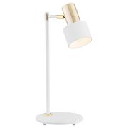 Argon Doria 4256 lampka biurkowa 1x15W E27, biała/mosiądz