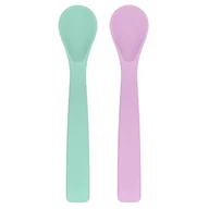 Sztućce dla dzieci - Eco Viking Eco Viking: silikonowe łyżeczki BLW Flexi Spoon (Lavender) - miniaturka - grafika 1