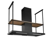 Okapy kuchenne - Nortberg Centropolis Elite Wood Black Matt 150 - miniaturka - grafika 1