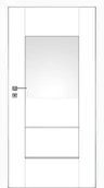 Drzwi wewnętrzne - Dre Drzwi Wewnętrzne Poziome Szyby Auri 2 Okleina Biała Mat - miniaturka - grafika 1