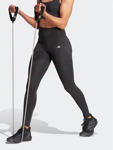 adidas Legginsy Optime IQ2688 Czarny Slim Fit - Legginsy - miniaturka - grafika 1
