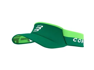 Czapki i chusty sportowe damskie - COMPRESSPORT Daszek biegowy ULTRALIGHT VISOR SUMMER REFRESH 2021 zielony - grafika 1