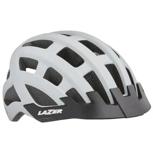 Lazer Compact DLX kask rowerowy LED siatka na owady czerwony biały mat - Kaski rowerowe - miniaturka - grafika 1