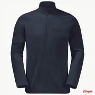 Bluzy męskie - Polar M JACK WOLFSKIN TAUNUS HZ M Granatowy - miniaturka - grafika 1